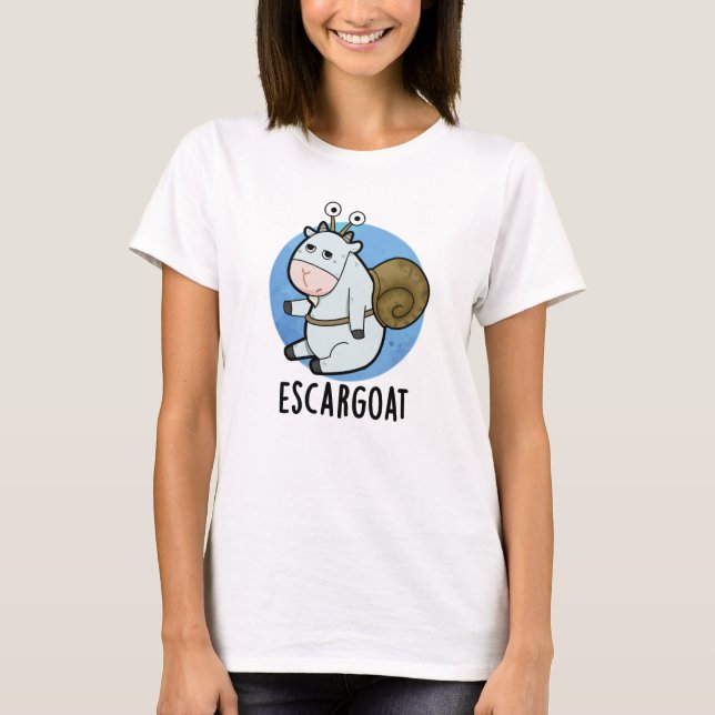Camiseta Escar-Cabra Engraçado Caracol Francês (Frente)