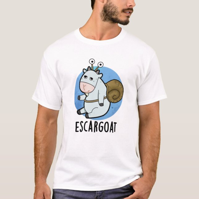 Camiseta Escar-Cabra Engraçado Caracol Francês (Frente)