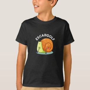 Camiseta Escar-Golf Funny Escargot Snail Pun Dark BG