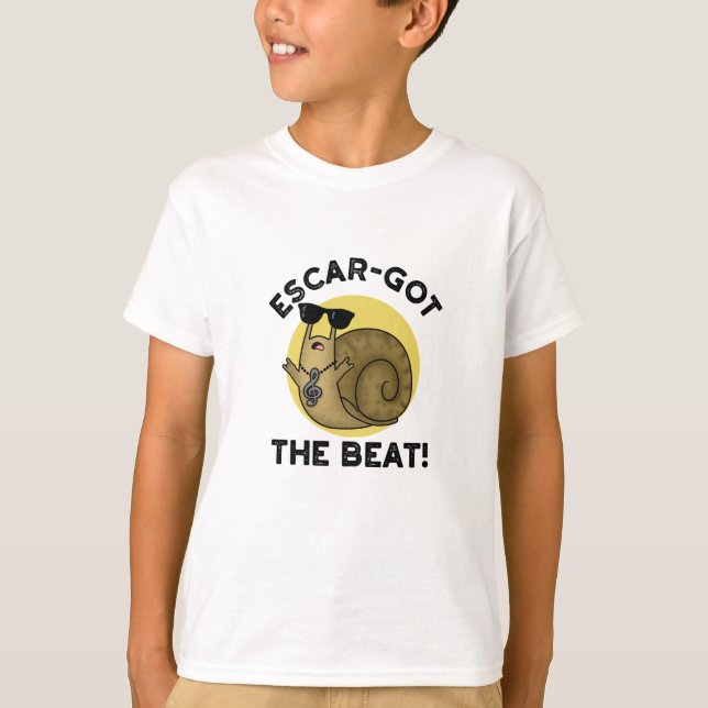 Camiseta Escar Pegou O Caracol Francês Engraçado Do Beat (Frente)