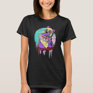 Camiseta Escaravelho Animal Assustador Vaporwave 90 Art Cre