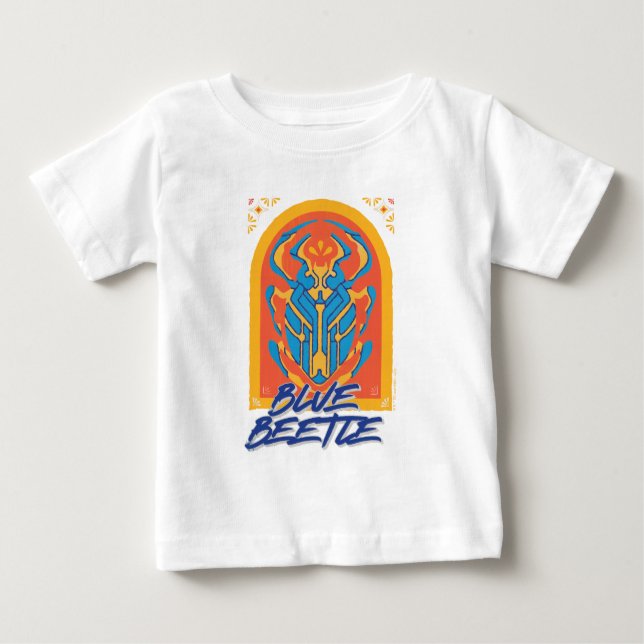 Camiseta Escaravelho Azul Talavera Gráfico (Frente)