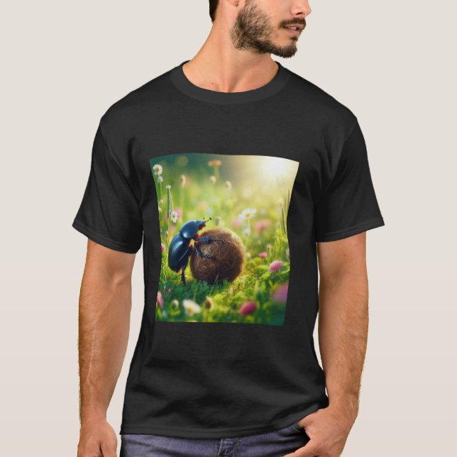 Camiseta Escaravelho - Esterco na sua vida - Rolar (Frente)