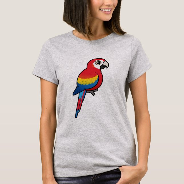 Camiseta Escarlate do Macaw (Frente)