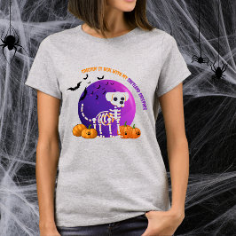 Camiseta Escarlate Shetland Sheepdog Halloween Churrasco