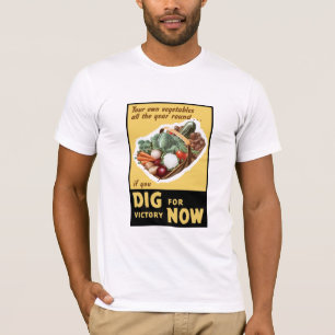 Camiseta Escavação para a vitória agora -- WW2