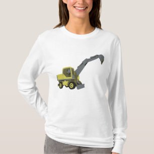 Camiseta Escavadeira Amarela Máquinas de Construção