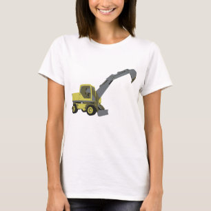 Camiseta Escavadeira Amarela Máquinas de Construção