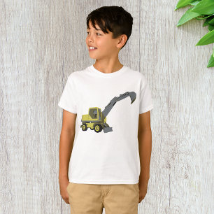 Camiseta Escavadeira Amarela Máquinas de Construção