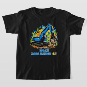 Camiseta Escavadeira Colorida Personalizada