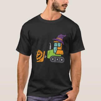 Camiseta Escavadeira de Crianças Caminhão de Abóbora Menino