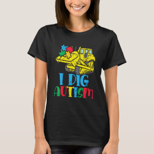 Camiseta Escavadeira Infantil Eu Cavo Caminhão de Conscient