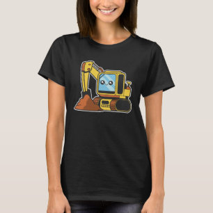 Camiseta Escavadeira Infantil Motivo de Brinquedo Divertido