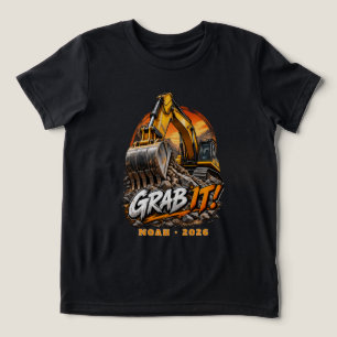 Camiseta Escavadeira Pesada Personalizada Grab It