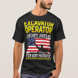 Camiseta Escavador de máquinas pesadas pelo operador de máq