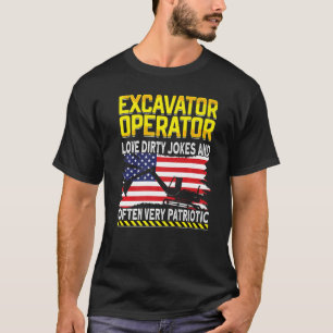 Camiseta Escavador de máquinas pesadas pelo operador de máq