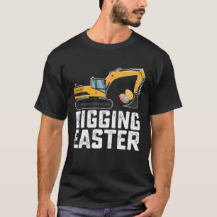 Camiseta Escavador de Páscoa de escavação Engraçada