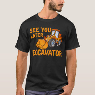 Camiseta Escavador Engraçado Dizendo Rapazes Toddler
