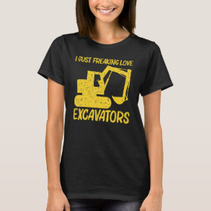 Camiseta Escavador legal Para Homens Ópera De Equipamento P