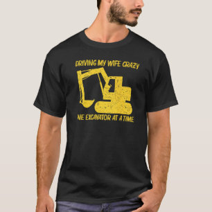 Camiseta Escavador legal Para Homens Operadores De Equipame