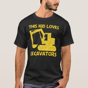 Camiseta Escavador legal Para Meninos Ópera De Equipamento