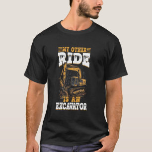 Camiseta escavadora e escavadora meu outro carro pesado