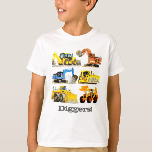 Camiseta Escavadores e máquinas escavadoras gigantes da