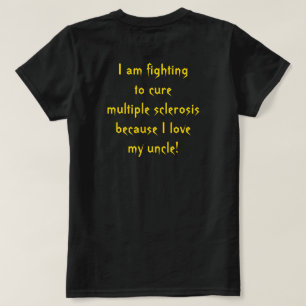 Camiseta Esclerose múltipla de combate para meu tio