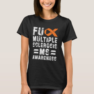 Camiseta Esclerose Múltipla Declaração de Sensibilização do