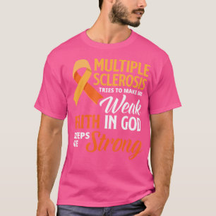 Camiseta Esclerose Múltipla Fé Deus Jesus Múltiplo Esclero