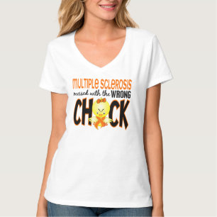 Camiseta Esclerose Múltipla MS Mensada Com O Pintinho Errad