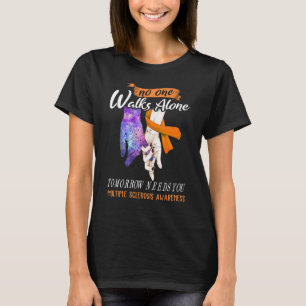 Camiseta Esclerose Múltipla Ninguém Caminha Sozinho Amanhã 