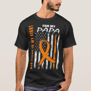 Camiseta Esclerose múltipla Papá MS Consciência EUA Bandeir
