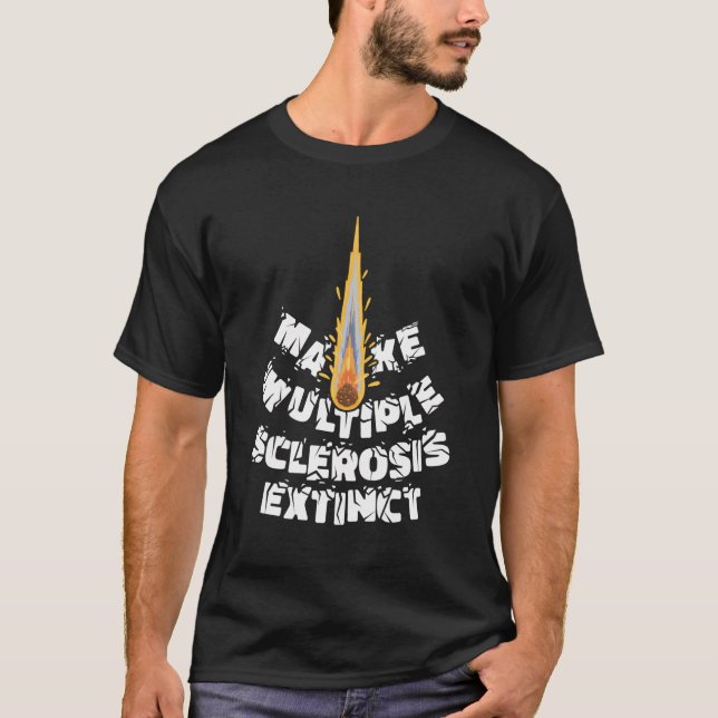 Camiseta Esclerose Múltipla Para Sra. Warrior Sra. Fighter  (Frente)