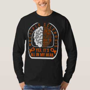 Camiseta Esclerose Múltipla Tudo Na Minha Cabeça, Faixa Lar