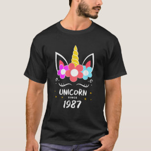 Camiseta Escoamento Legal de aniversário de 1987 da UNICORN
