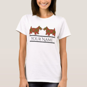 Camiseta Escocês Clan Hay Tartan Scottie Dogs