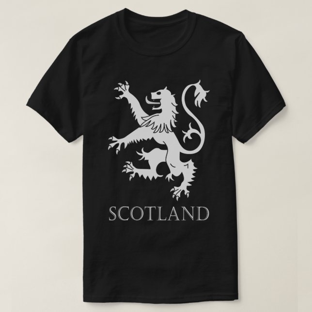 Camiseta Escocês Lion Rampant Scotland Casaco Arms Gift Rug (Frente do Design)