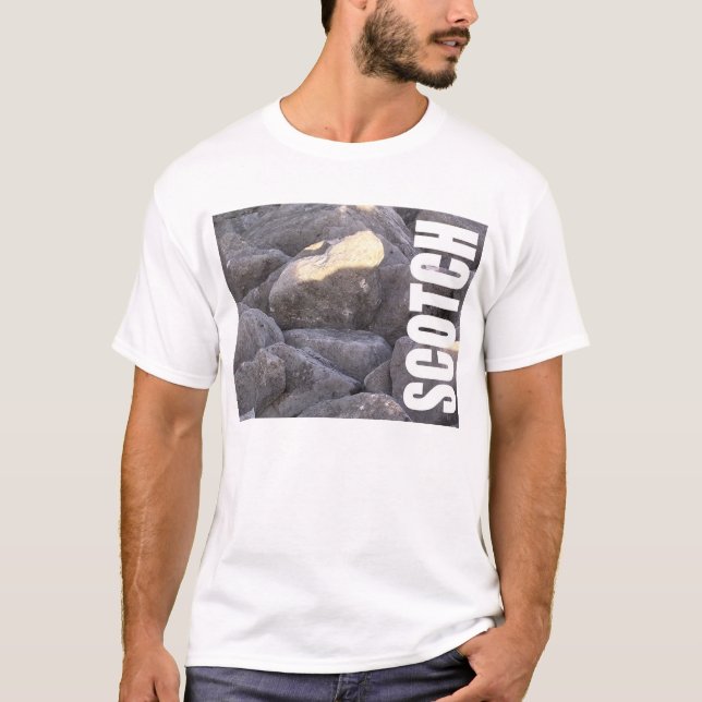 Camiseta Escocês nas rochas (Frente)