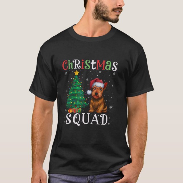 Camiseta Escocês Terrier Dog Squad Boys Girls Christmas Tr (Frente)