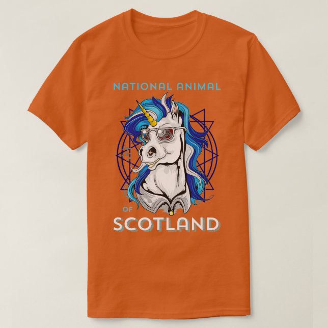 Camiseta Escocês Unicorn Scotland Casaco de Arms Rugby (Frente do Design)