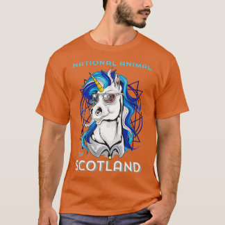 Camiseta Escocês Unicorn Scotland Casaco de Arms Rugby