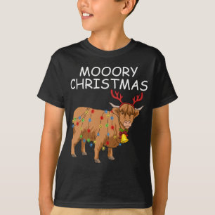 Camiseta Escocesa de Vaca do Highland Dons Mulheres Feliz N