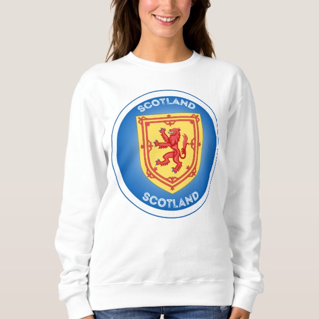 Camiseta Escócia - Casaco do Círculo de Armas (Frente)
