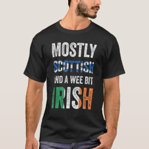 Camiseta Escócia Maioritariamente Escocesa E Um Pouco Irlan