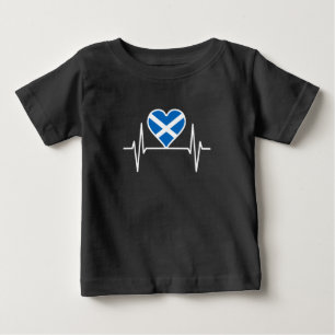 Camiseta Escócia - Scotland Flag Heartbeat