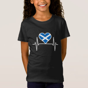 Camiseta Escócia - Scotland Flag Heartbeat