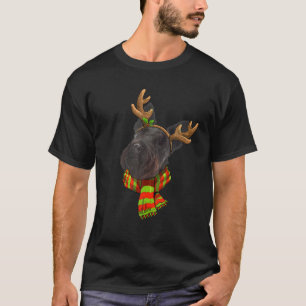 Camiseta Escócia Terrier Dog natalino Reindee Natal
