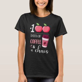 Camiseta Escola 100 Dias De Café & Caos 100º Dia Escola