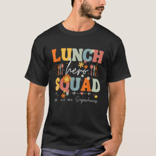 Camiseta Escola Almoçando Hero Squad Funny Cafeteria Trabal